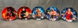 (5) Pro Wrestling Star Numbered Collectible Plates