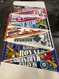 (8) Baseball Team Banners