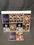 (11) 22k Gold Baseball Cards - (3) Nolan Ryan, (2) Ken Griffey Jr., (2) Mickey Mantle, (2) Lou