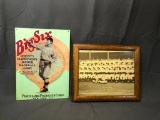 Lot of 2; 1922 Big Six Christy Mathewson Poster & 1955 AL New York Yankees Photograph