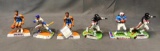 Lot of 6; Assorted Numbered Sports Stars Figurines