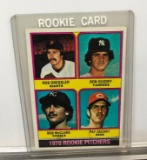 1976 Topps #599 Rookie Pitchers Ron Guidry Rookie Card