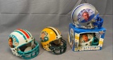 (4) Miniature Football Helmets