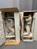 (2) The Ashton-Drake Galleries Baseball Player Statues - Babe Ruth & Lou Gehrig