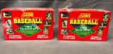 (2) SCORE 1992 Major League Baseball Collector Set - 910 Cards w/ 17 Bonus Cards - Factory Sealed