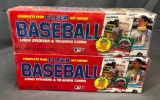 (2) 1988 Fleer Complete Sets - Logo Stickers & Trading Cards - Factory Sealed