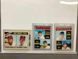 Lot of 3; Topps Rookie Cards - 1970 #189 Yankees, 1966 #254 Phillies & 1970 #286 Dodgers