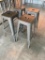 4 Metal Restaurant Bar Stools, Gun Metal Grey, Sold by the Chair Times 4