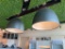 2 Large Contemporary Metal Light Fixtures - Shade is 27in H, 35in W - Buyer to Remove