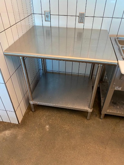 Advance Tabco Stainless Steel Prep Table 36in x 30in x 35in H, w/ Lower Shelf