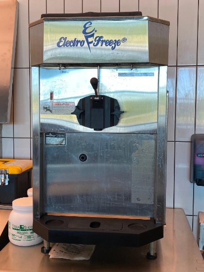 Electro Freeze Model: CS600-237 Air Cooled Soft-Serve Countertop Ice Cream Machine w/ Prep Table