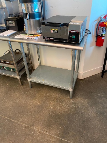 Advance Tabco Stainless Steel Prep Table w/ Lower Shelf, 36in x 24in x 35in H