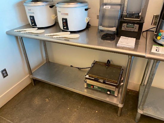 Advance Tabco Stainless Steel Prep Table w/ Lower Shelf, 60in x 24in x 35in H