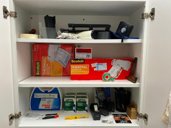 Laminator, Laminating Sheets, First Aid Supplies, Office Supplies