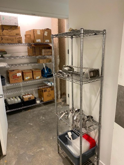 (3) Three Chrome NSF Dunnage Shelving Units, 3 Sizes, Sold 3 xs High Bid, So Much Each