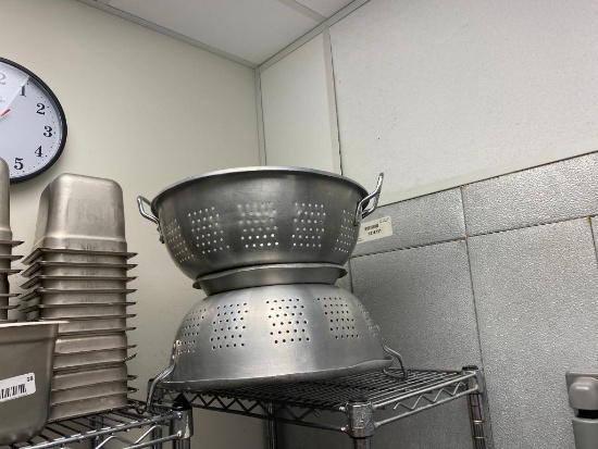 2 Large NSF Colanders / Strainers