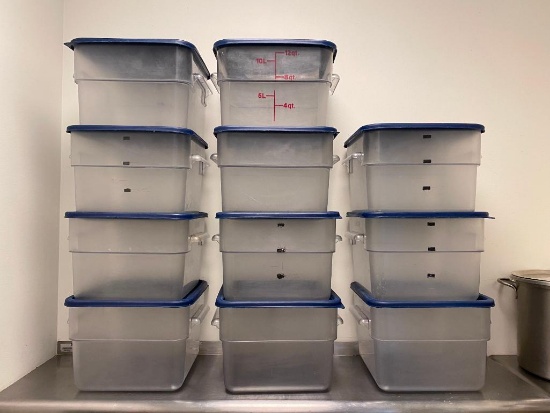 11 - 12 Quart Cambro Food Containers w/ Lids