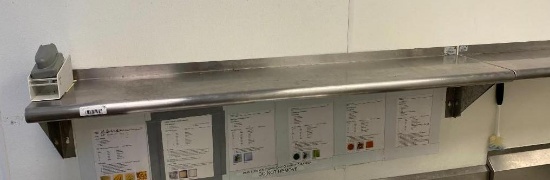 Advance Tabco Stainless Steel Wall Mount Shelf, 60in x 12in