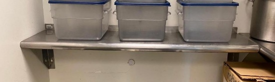 Advance Tabco Stainless Steel Wall Mount Shelf, 48in x 12in