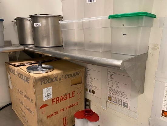 Advance Tabco Stainless Steel Wall Mount Shelf, 48in x 12in