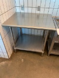 Advance Tabco Stainless Steel Prep Table 36in x 30in x 35in H, w/ Lower Shelf