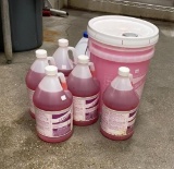 10 Gallons of CP Purple Food Contact Sanitizer and Lustre Suds Manual Pots & Pans Detergent
