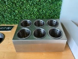 Stainless Steel 6-Caddy Silverware Caddy