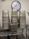 36 Count - 1/6 Size Stainless Steel Steam Pans, No Lids, NSF