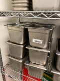 12 Count - NSF Stainless Steel 1/6 Size Steam Pans w/ Lids