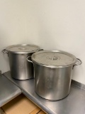 2 Vollrath 12 Quart Stock Pots w/ Lids