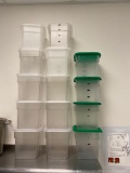 14 - 4 Quart Cambro Food Containers w/ Lids
