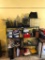 (2) Metal Shelves & Everything on Shelves; Pencil Sharpener, File Folder, Tape & More