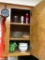 3 Kitchen Cabinets Containing Soup Bowls, Mixing Bowls and Glass Pie Pans