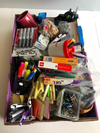 Huge Box of Office Supplies