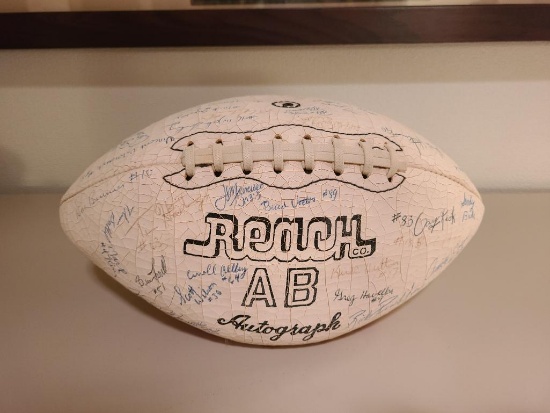 1982 UNO Coach of the Week Signed Football