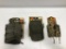 3 Items: High Speed Gear, Mini Radio Utility Pouch Molle Olive Drab, HSG Double Pistol Taco Molle,