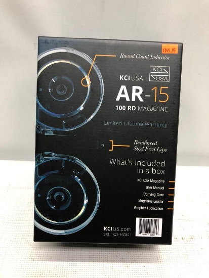 KCI USA AR-15 100RD Magazine, MSRP:$149.99