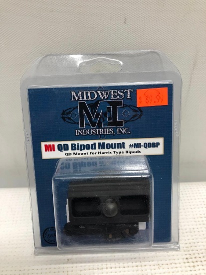 MidWest MI QD Bipod Mount #mi-qdbp for Harris Type Bipods