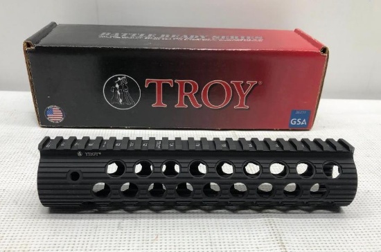 Troy 9'' Alpha Rail No Sight, STRX-AL1-90BT-01 Black for AR15, M4 Carbines, MSRP:$159.99