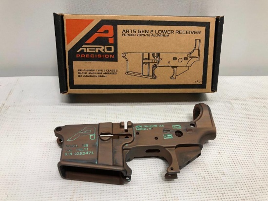Aero Precision X15 Caliber multi Lower receiver Spartan Worn, SN:X092471