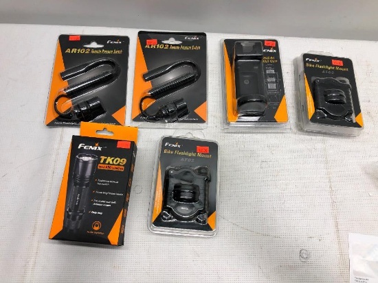 6 Items, Fenix Flashlight and accessories, SEE Picture for more Details