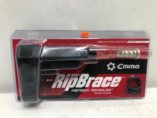 CMMG Ripbrace Fastback Technology, Complete Pistol Brace Kit Micro/CQB 5 Position, MSRP:$199.99