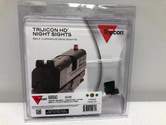 Trijicon Night Sights Self Luminous Sights, Orange Front Outline for Glock Model 20,21,29,30 and 41,
