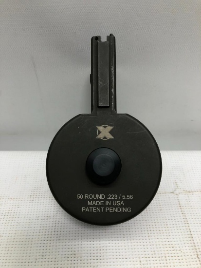 X 50 Round 223/5.56 Drum Magazine