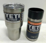 YETI Rambler 30oz Tumbler Stainless Steel , YETI Rambler 12oz Bottle Navy