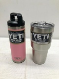 YETI Rambler 18oz Bottle Pink, YETI Rambler 30oz Tumbler Stainless Steel