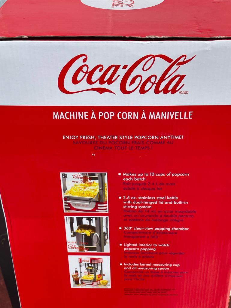 Like New, in Box, Coca-Cola Branded Popcorn
