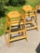2 NSF Commercial Grade Wooden High Chairs