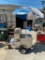 Commercial HOT DOG CART, Gas, 2 Full Sized Wells, Ice Well, Sink, Works Perfect, w/ Umbrella