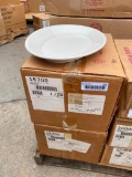 2 Cases, 2 Dozen (24) 13-3/8in Oval Platters, White Porcelain